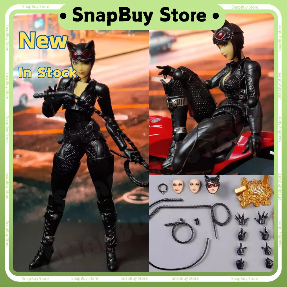 

15cm Kaiyodo Catwoman Action Figure Selina Kyle Revoltech Amazing Yamaguchi Anime Collection Model Desktop Decora Toys Gifts
