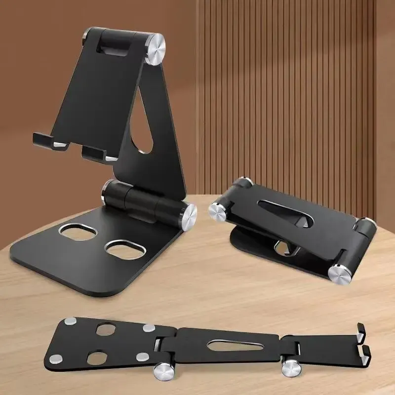 Metal Mobile Phone Holder Stand On Desktop Aluminum Alloy Tablet Holder For IPhone/IPad/Xiaomi Universal Table Cell Phone Stand