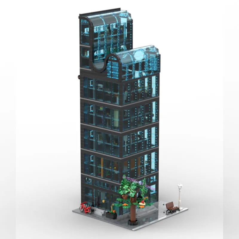 NEW 3700PCS City Hot Selling Street View Moc Modular Downtown Skyscraper DIY creative ideas Children Toy birthday Gift Blocks