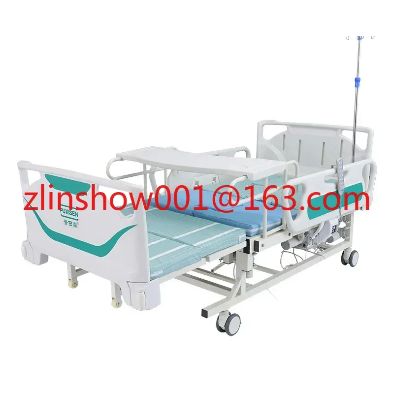 

2025 NEW Home care Electric Nursing Bed Flat Hospital Bed with toliet