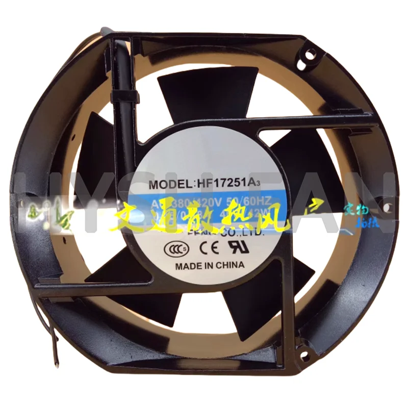 Ventilador De Refrigeração Do Chassi, HF17251A3, AC380V, 0.15A, 40W