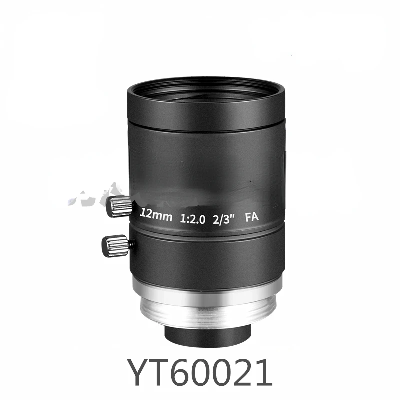 Yutong FA lens 2/3 inch fixed focus 10 megapixel industrial   lens C port low distortion machine vision