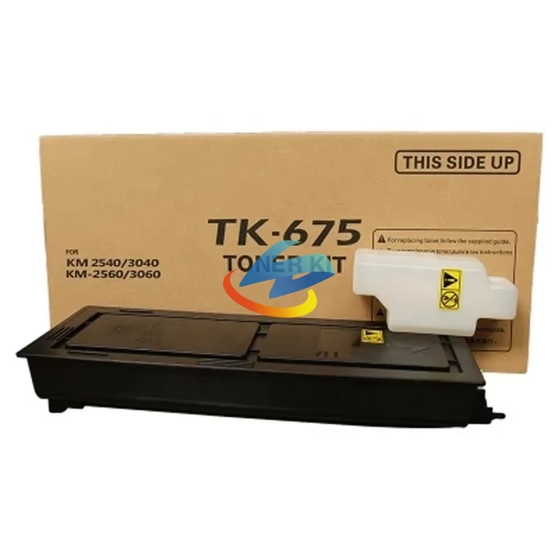 1PCS TK-675 TK-677 TK-678 TK-679 Toner Cartridge Compatible for Kyocera KM-2540 2560 3040 3060 High quality Refill Toner BK/610g