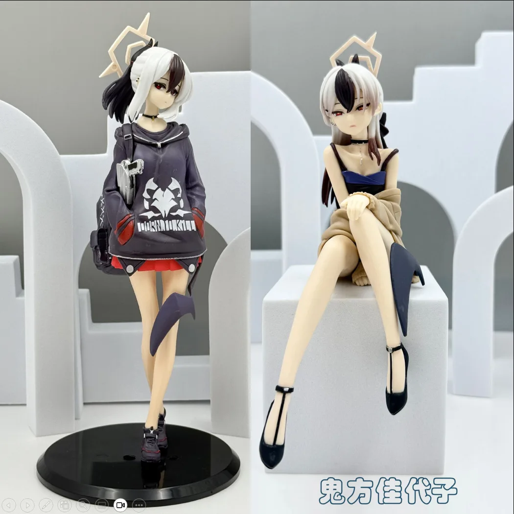Blue Archive Kayoko Onikata Anime-Figur in Stehpose, PVC-Sammlermodell, Anime-Mädchen Schreibtischdekoration für Erwachsenen-Sammlung und Ausstellung
