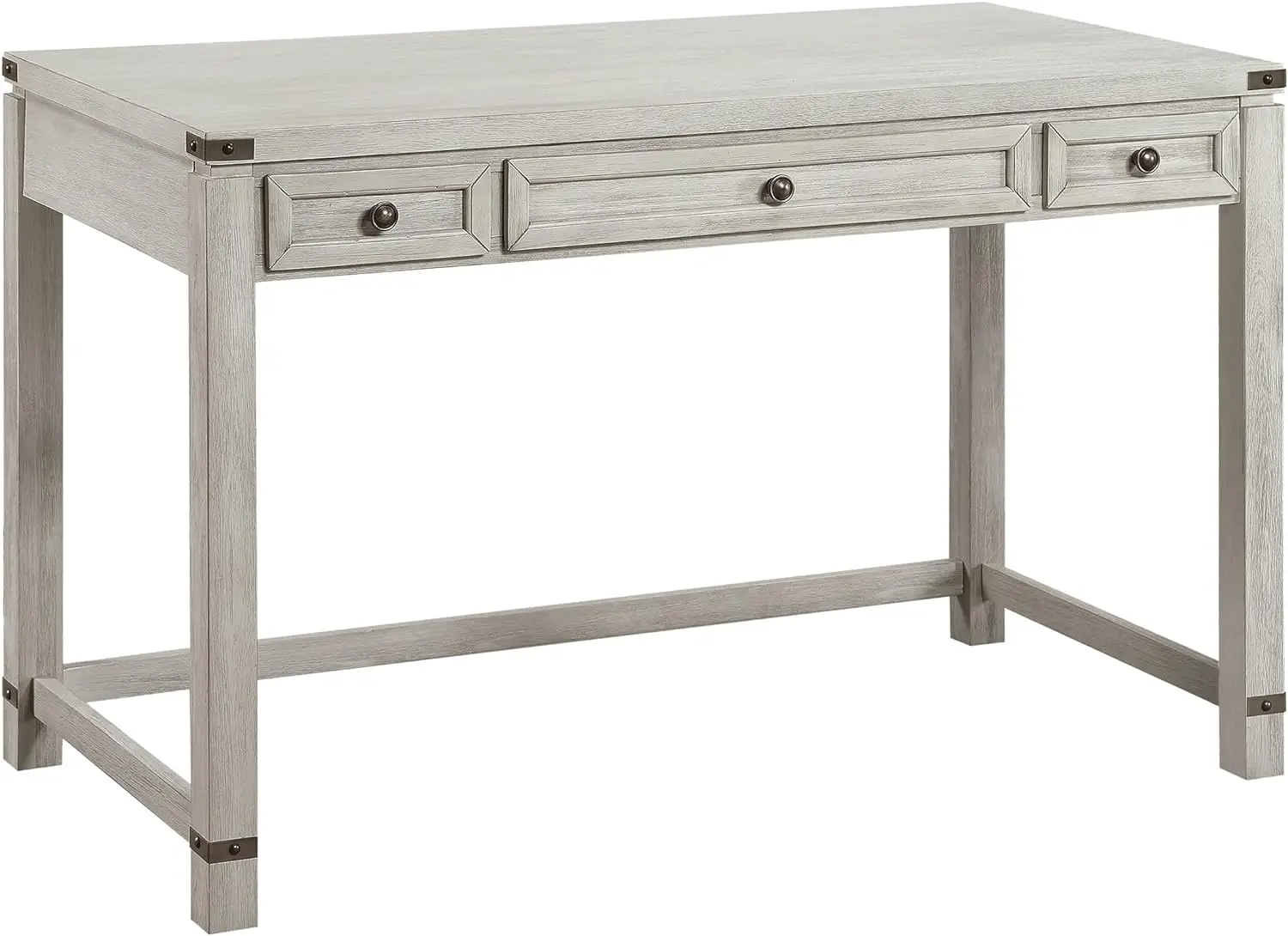 

OSP Home Furnishings Baton Rouge Traditional Home Office Writing Desk, Champagne Oak Finish