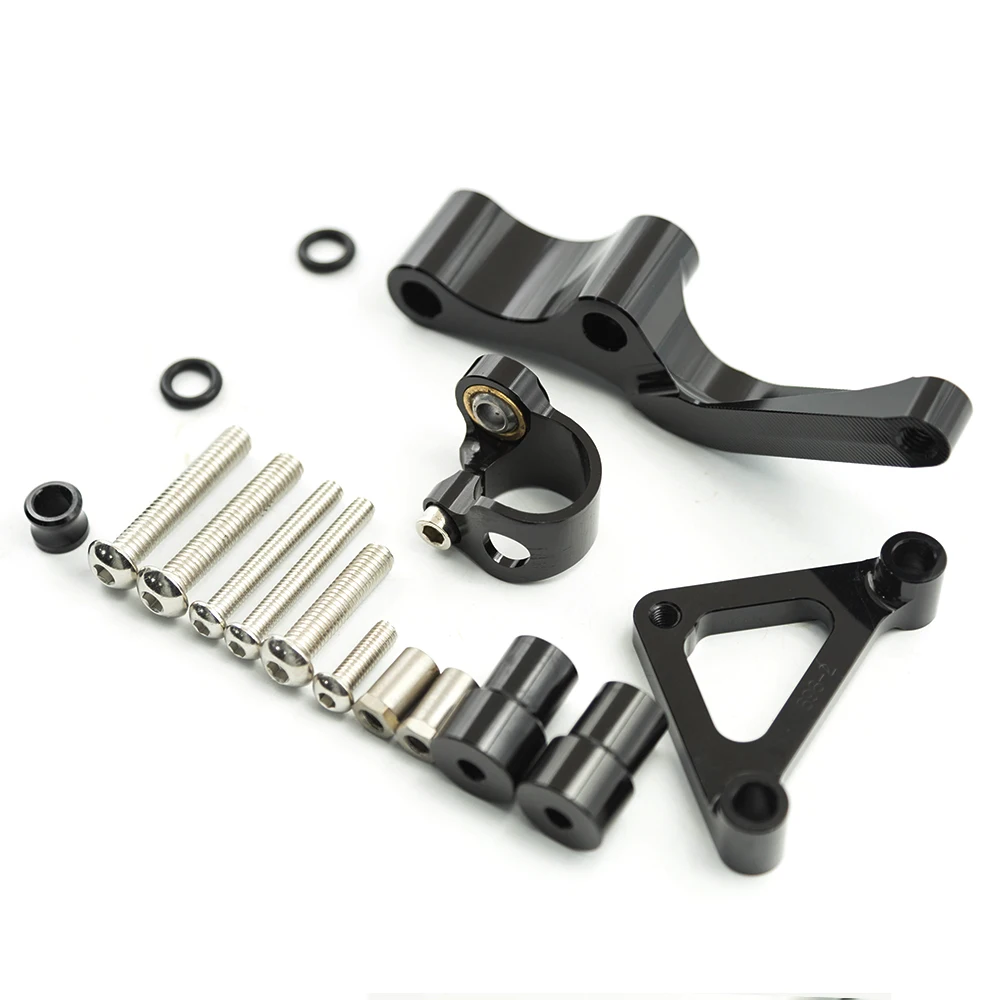 For Ducati Monster 696 CNC Aluminum Steering Stabilizer Bracket Mounting Kit Accessories