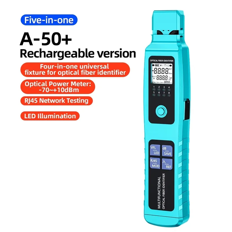 

B34B-A-50+ Active Optical Fiber Identifier 30Mw Visual Fault Locator Rechargeable Fiber Cable Detector Tester