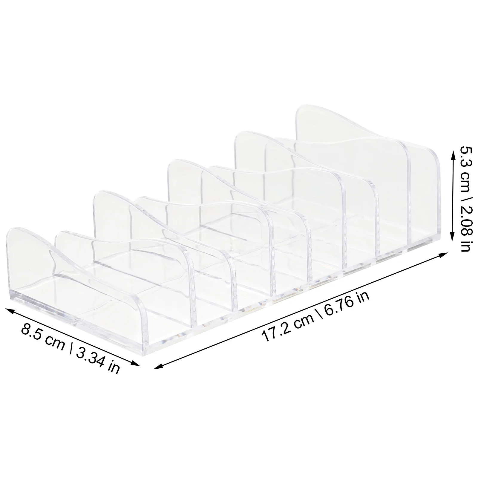 

2pcs Makeup Palettes Holder Organizers Countertop Storage Box For Eyeshadow Palettes Divided Vanity Organizer