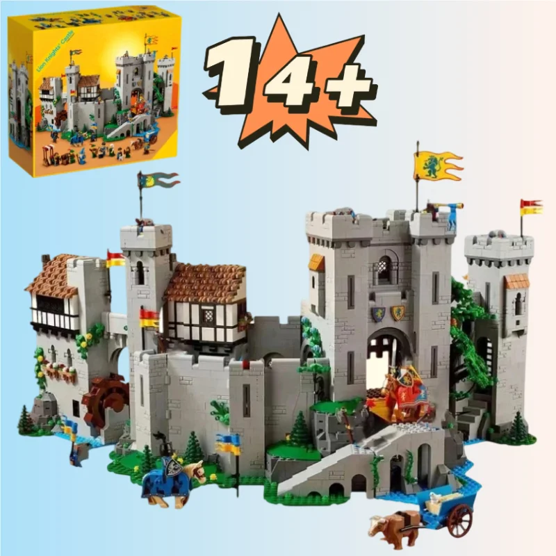 451 pièces MOC 10305 château médiéval blocs de construction modèle briques Lion fantaisie Architecture jouet enfant adultes cadeaux d'anniversaire de noël