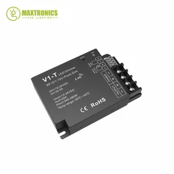 DC12-24V 0-10V V1-T Einzigen Farbe LED Controller 3-in-1 Dimmen Push Dim 20A Dimmer auto-übertragung/Synchronisieren 240W / 480W