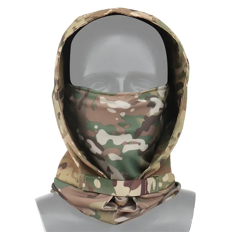 ERQYGRA Tactical Full Face Mask Night Headgear Wargame Airsoft Paintball Shooting Hunting Hat Cycling Hiking Fishing Protective