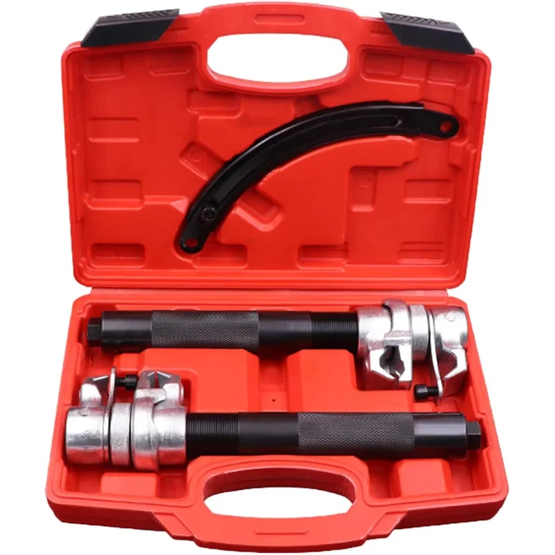 Coil Spring Compressor Tool Motor Automotive 2 PCS Heavy Duty Macpherson Strut Spring Compressor Set with Safety Bracket for Car