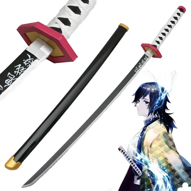 Cosplay Tomioka Yoshio Anime Katana Weapon Role Play Satoman Tanjiro Sword 1:1 Ninja Knife Wood 104cm Model