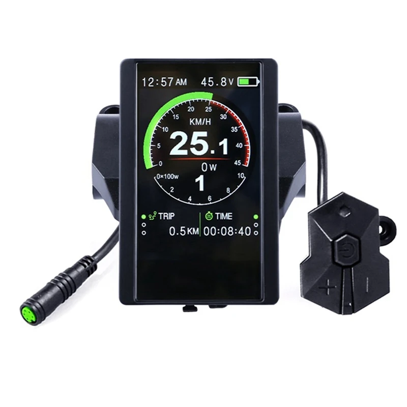 New Colorful Screen Display P850C Speedometer with 9-Level Assist for Bafang Electric Bicycle BBS01B BBS02B BBSHD