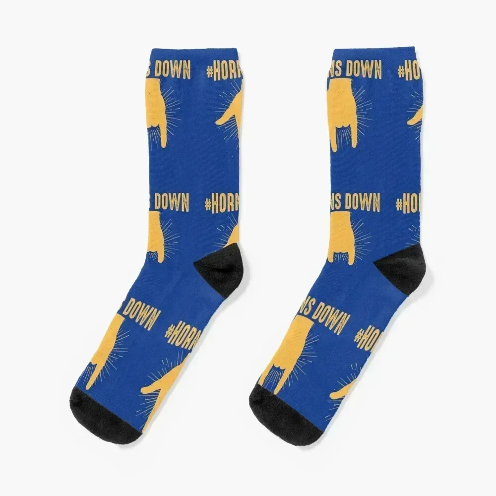 

#Horns Down Socks ankle Rugby Antiskid soccer bright garter Socks Man Women's