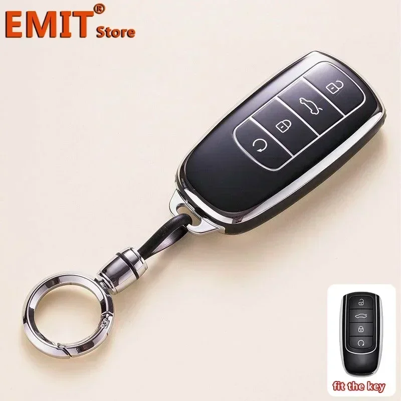 for Chery Jaecoo J7 7 J8 Omoda 5 C5 Arrizo 5 6 PRO Plus Tiggo 7 8 Car Key Case Remote Cover Bag Shell Keychain Fob Accessories 4