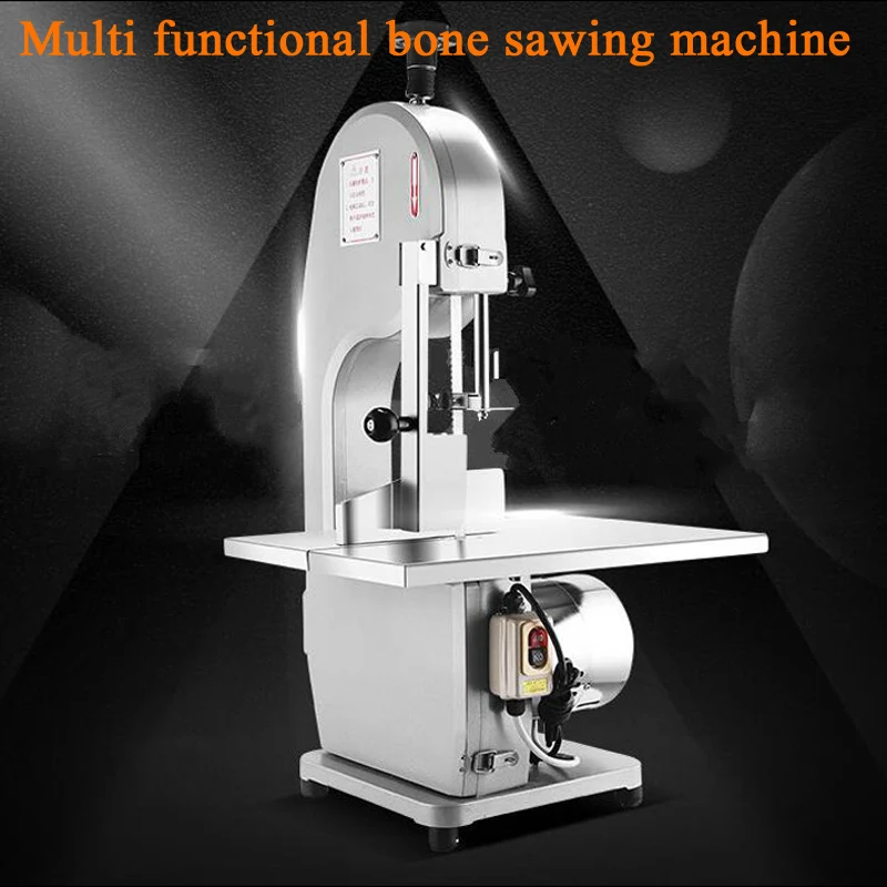 Electric Meat Bone Saw Machine Cutting Maker Kitchen Chopper Food-Grade Stainless Steel Widely Used Supermarket Commercial