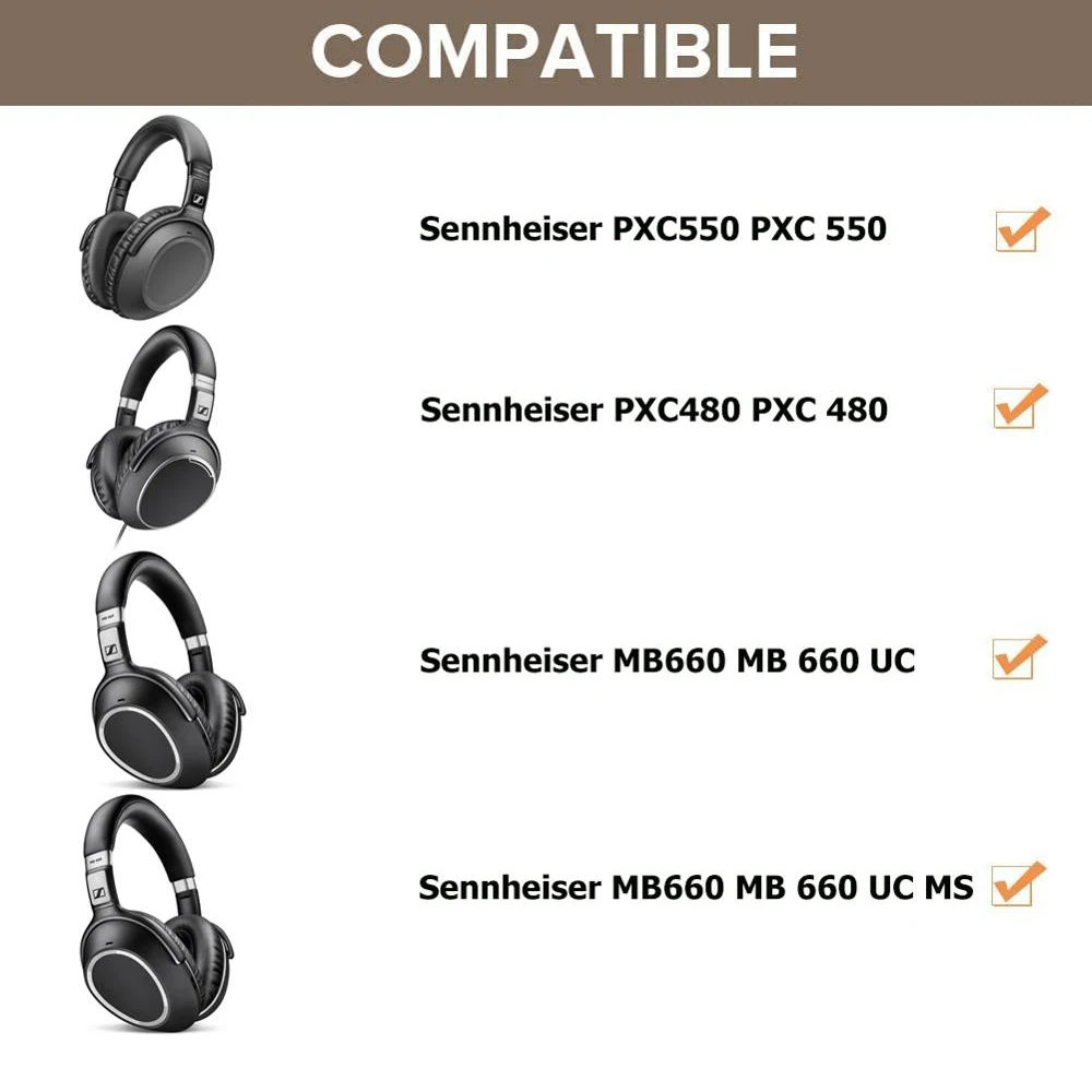 สายสายไฟต่อเปลี่ยนแบบสปริง6.35มม. สำหรับหูฟัง Sennheiser PXC550 PXC480 MB660 PXC 550 480 MB 660 UC MC
