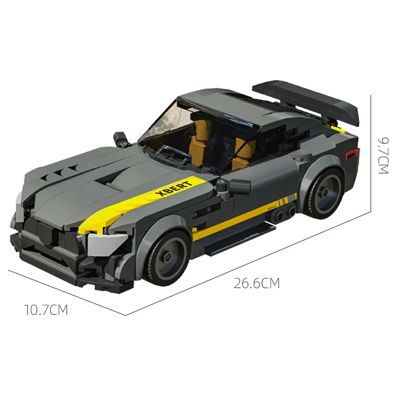 

Speed Champion Germany Supercar Building Block Benz GTR Super Sport Car Vehicle Construction Bricks Toys Collection For Gift