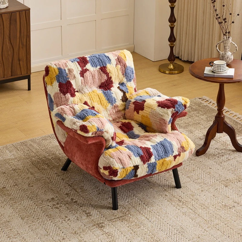

aesthetic design sofa chair comfortable simple small apartment armchair living room leisure fauteuil salon interior furniture