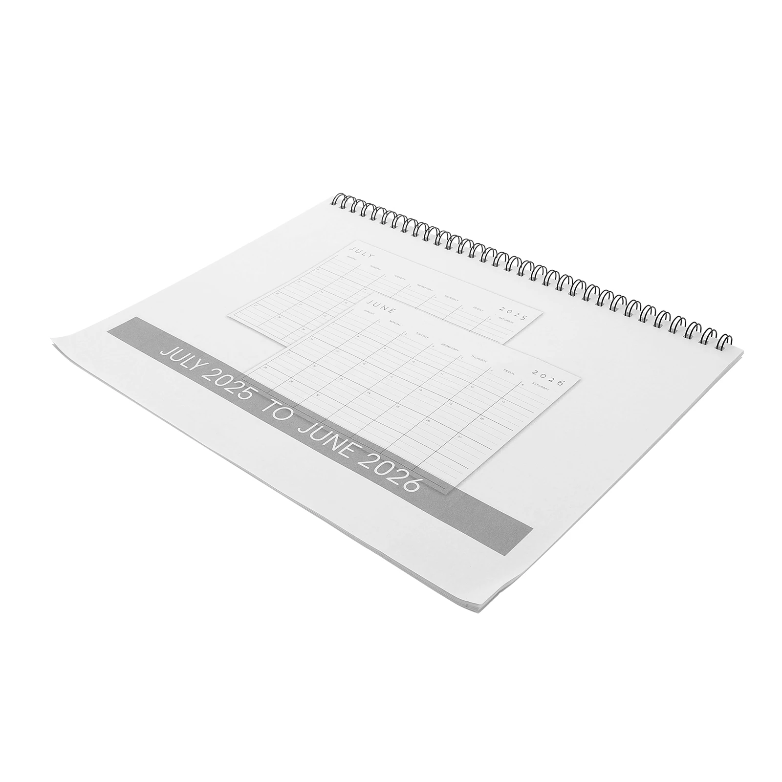 

2025-2026 Spiral Bound Monthly Planner Minimalist Design Vertical Hanging Flip For Home Office Classroom 2026 Wall Planner