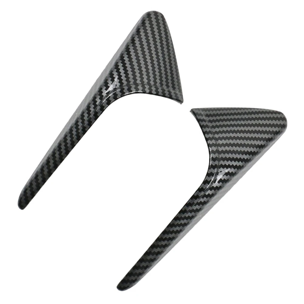 

001 Car Side Camera Cover Lens Protector Carbon Carbon Pattern Fender Trim Cover For Tesla For Model 3 2024 Car Accessories