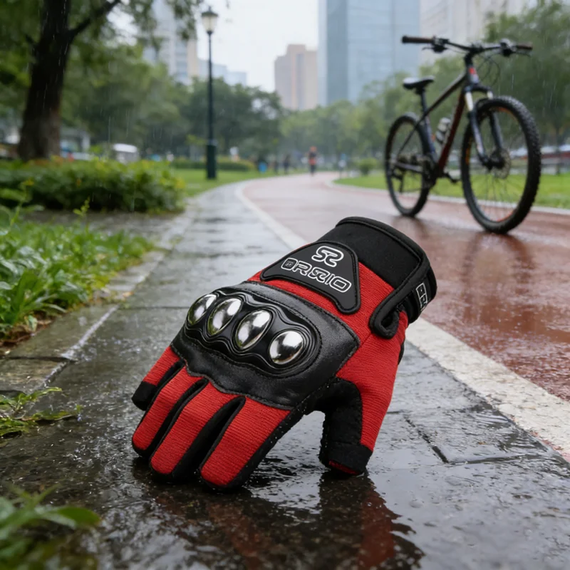 

Unisex Summer fingles Motorcycle Racer Riding Gloves Breathable Half Finger Shockproof stainless Steel for Bicycling & Motocross