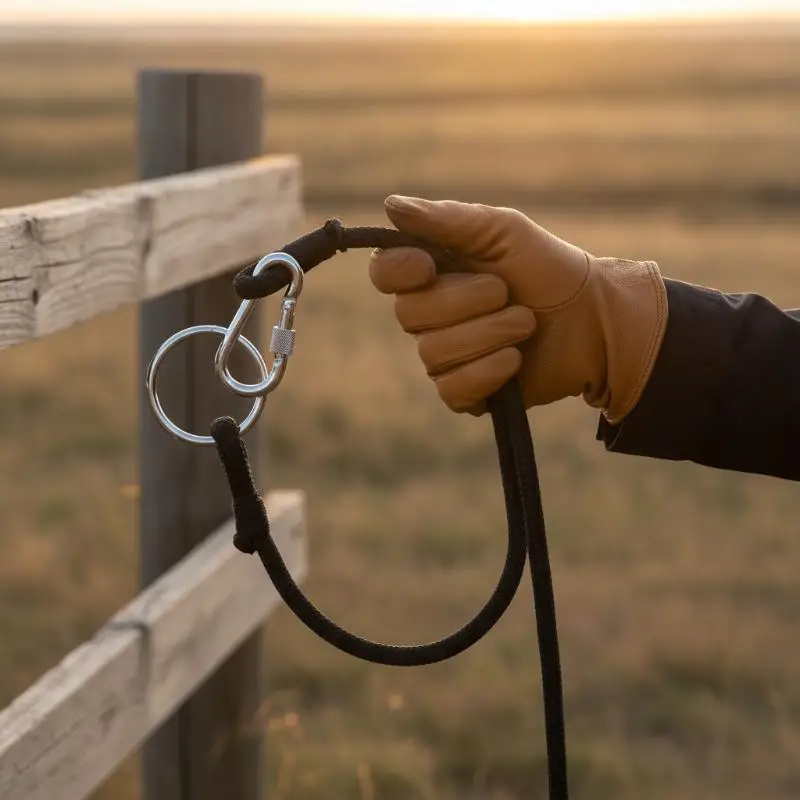 Nylon Stable Door Holder Braided Rope Tie Snaps Hook Weaving Buckle Horse Rein Equestrian Activities Essential