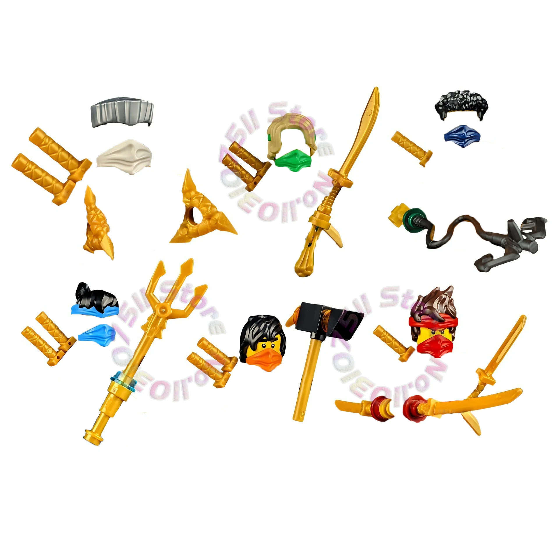 Мультфильм Ninja Sora Krux Acronix Elemental Powers Masters Dragons Rising Lloyd Cole Jay Kai Zane Nya Riyu TV Toy Building Blocks