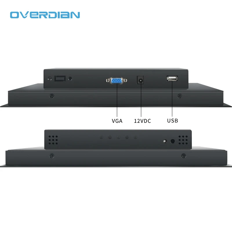 Imagem -06 - Overdian Mini Painel Industrial Monitor Lcd Tela Não Sensível ao Toque Display Incorporado Vga Usb Dvi 121