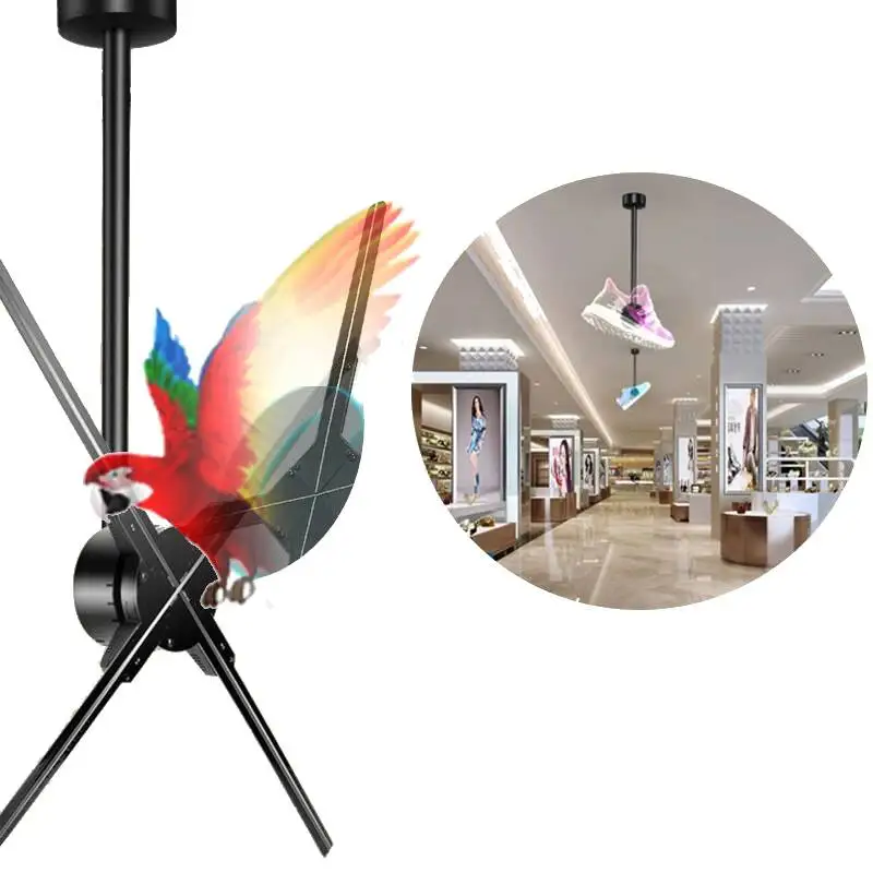 Good Quality 3 D Hologram Advertising Display Led Fan Hologram Anime 3d Hologram Fan New Modal 2021 With Wifi Control