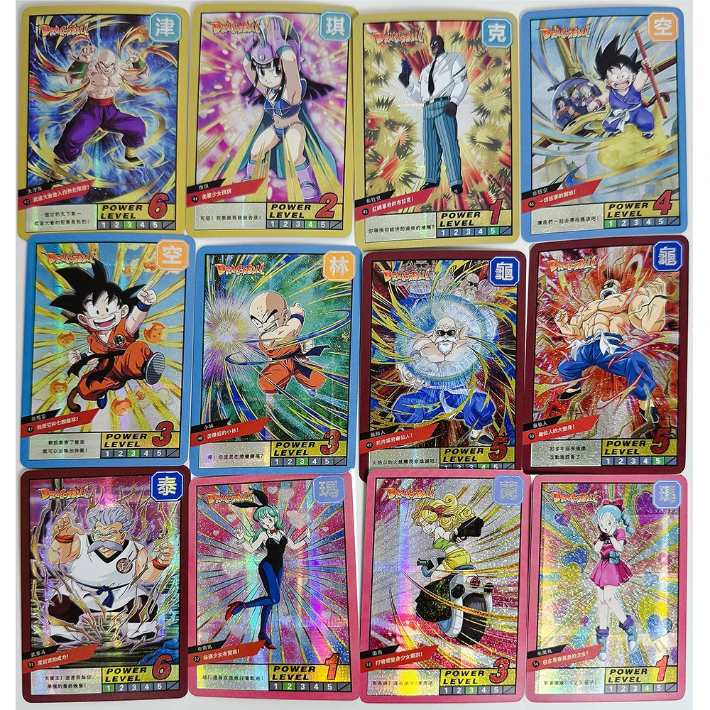 Anime Dragon Ball DIY ACG Chichi Bulma Piccolo Son Goku Premium Flash Cards Boy Games Toys regali di compleanno carte da collezione