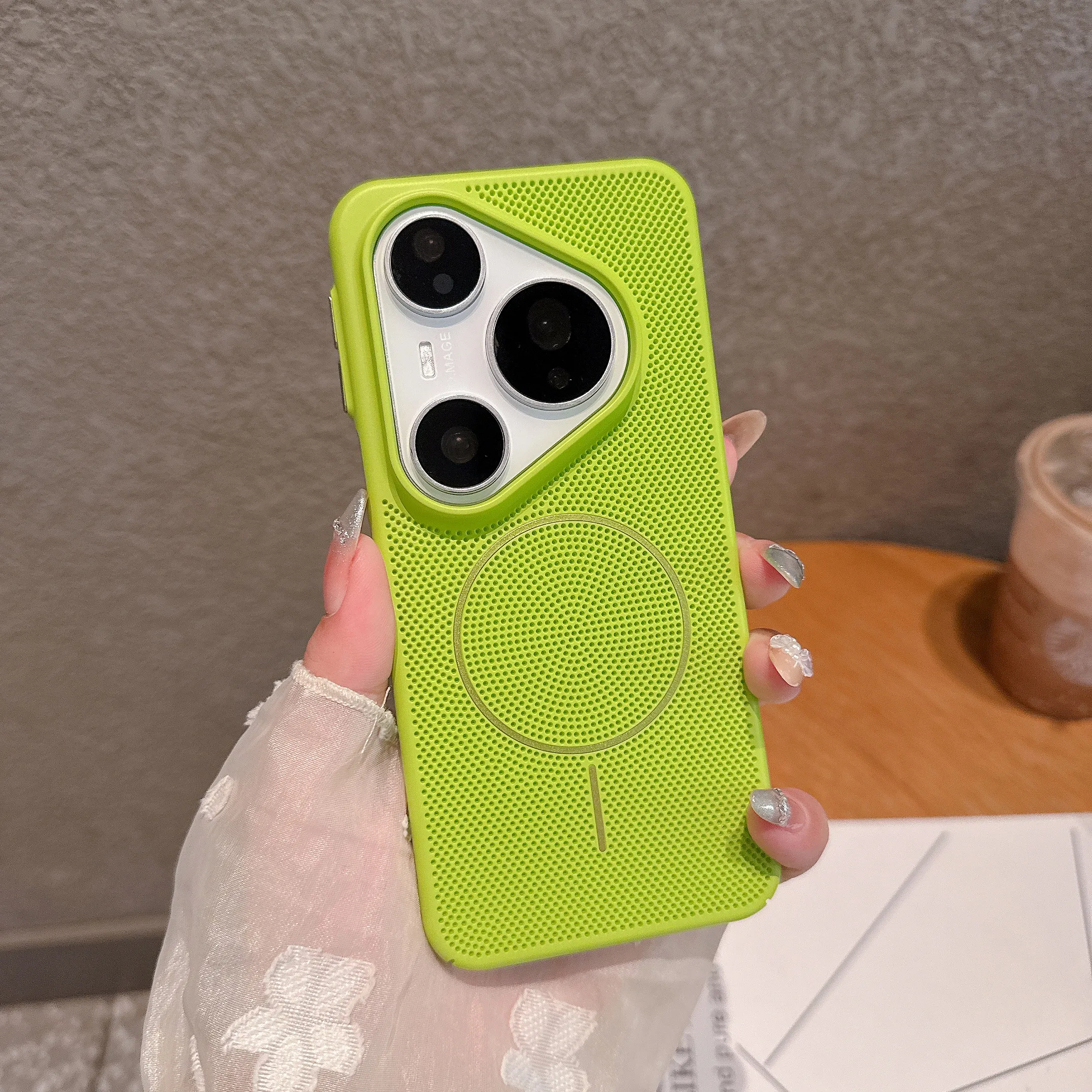 

Heat Dissipation Cooling Mesh Case Cover for Huawei Pura P70 Breathable Wireless Charging Case Huawei Pura 80 80 Ultra/Pura 70