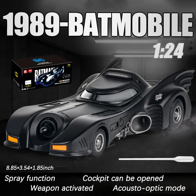 

1:24 Original 1989 Batmobile Alloy Car Model Children's Toys Die-cast Model Car Collectible Gift Miniature Cars Decoration