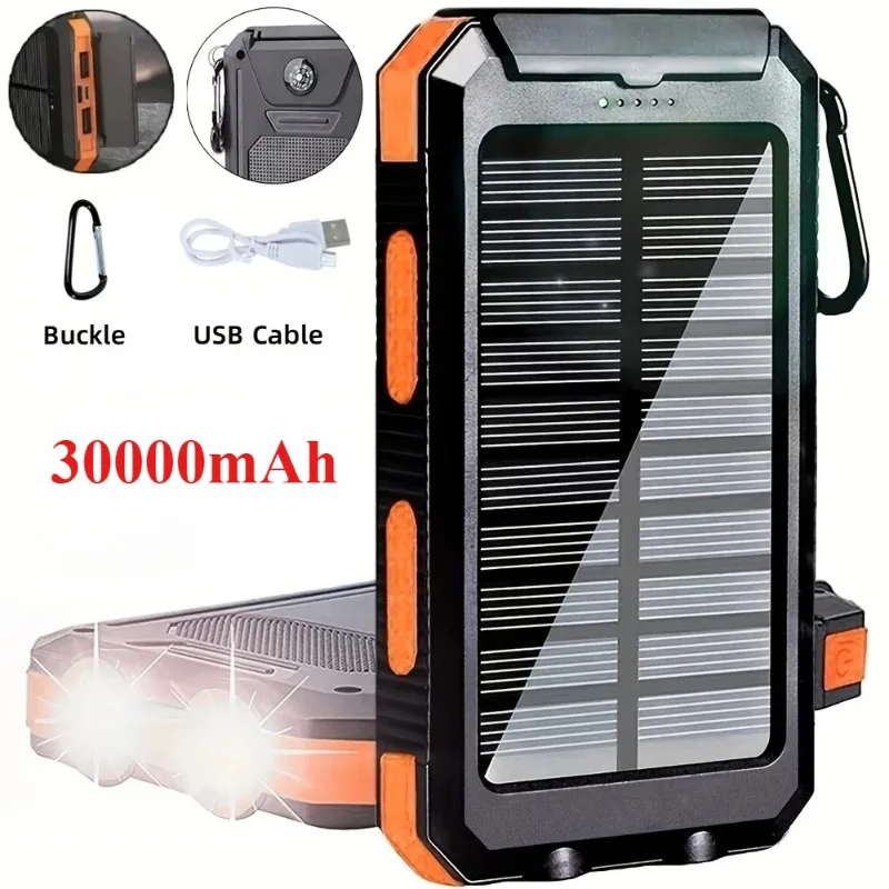New 30000mAh Solar Power Bank