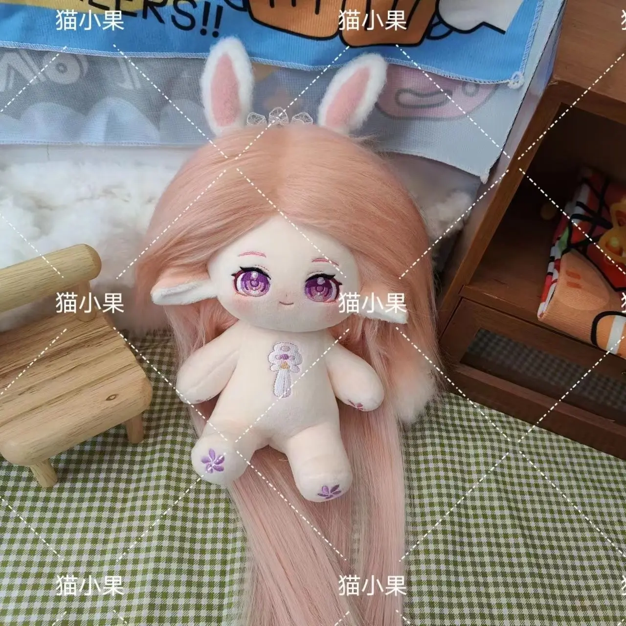 Genshin Impact Yae Miko-muñeco de peluche de 20CM, cuerpo relleno, cadena de Cosplay, ropa, adorno de mascota de algodón, regalo de Navidad