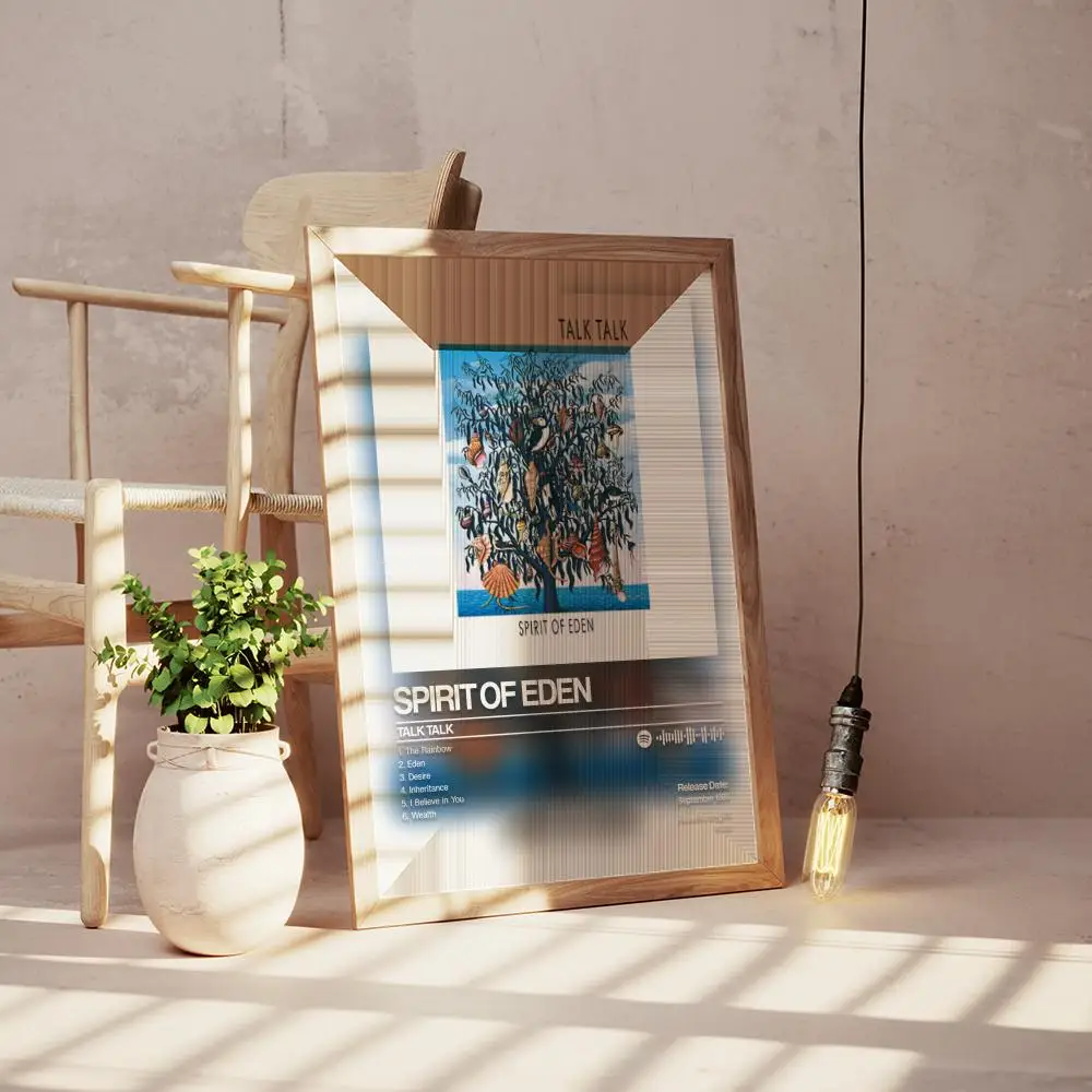 Spirit Of Eden Talk Talk Poster Pop Rapper Musik Album Cover Ästhetischer Hip Hop Rock Print Wandkunst Raumdekoration Geschenk