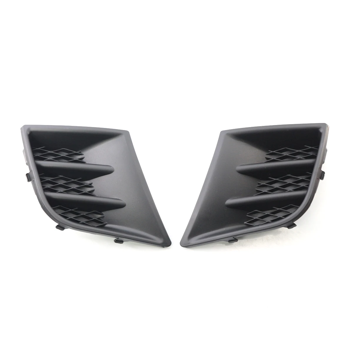 ABS Black Car Front Left Right Bumper Grill Grille Fog Light Lamp Cover Caps Replacement For Peugeot 107 2009-2012 7422A8 7422A9