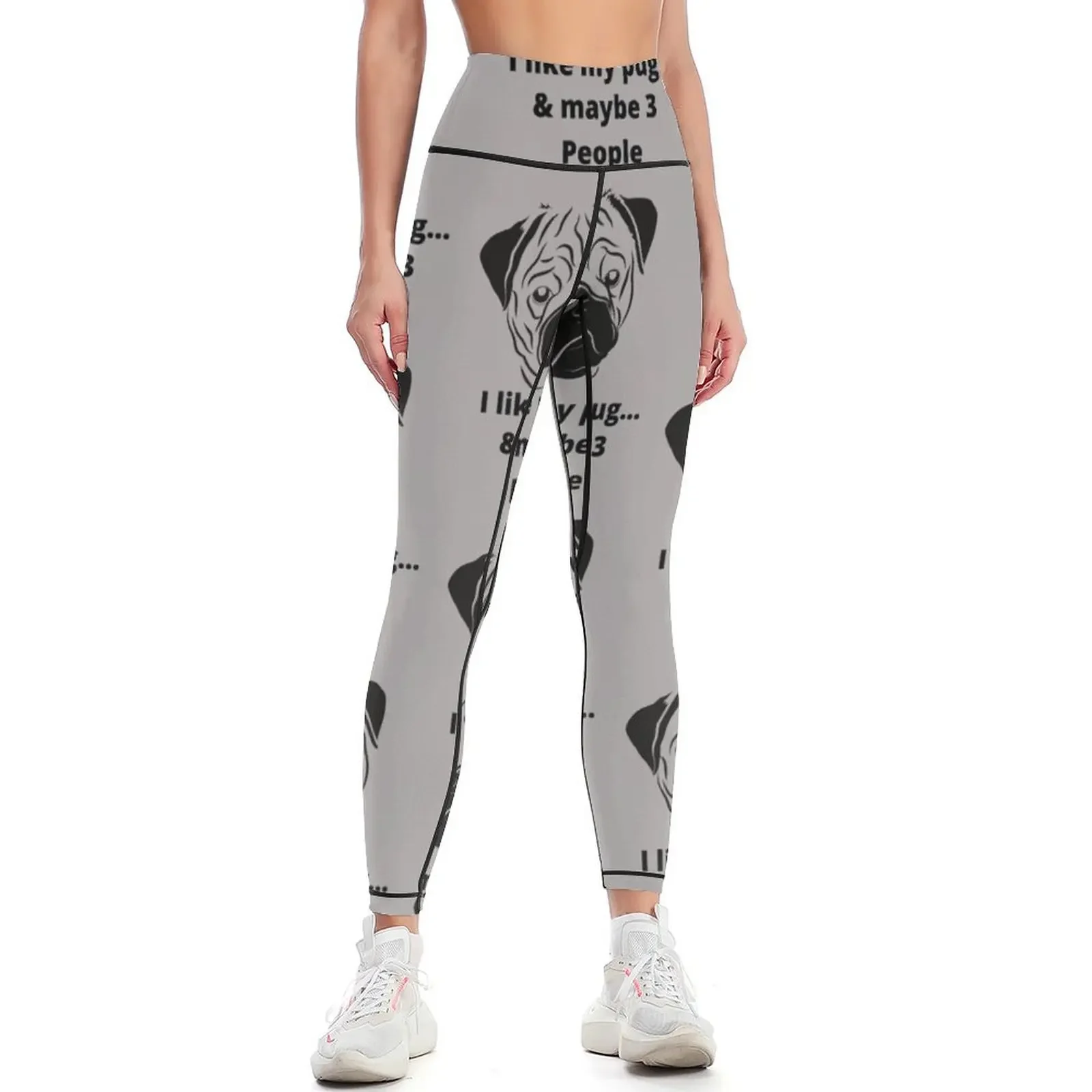 

I like my pug t-shirt Leggings jogging pants Fitness's gym clothes sports shirts gym Sports pants for Womens Leggings