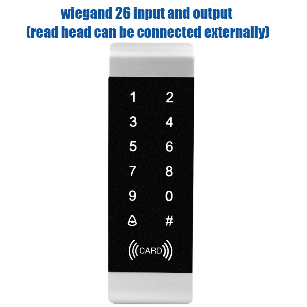 

1000 User Standalone Access Control Touch Keypad Backlight RFID 125khz Access Controller with Wiegand 26 inputs and outputs