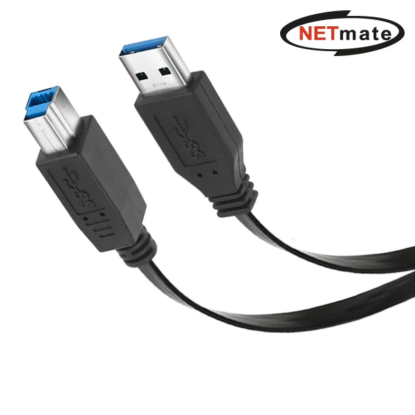 Gangwon NMC-UB310F USB3.0 AM-BM FLAT Cable 1m (Black)