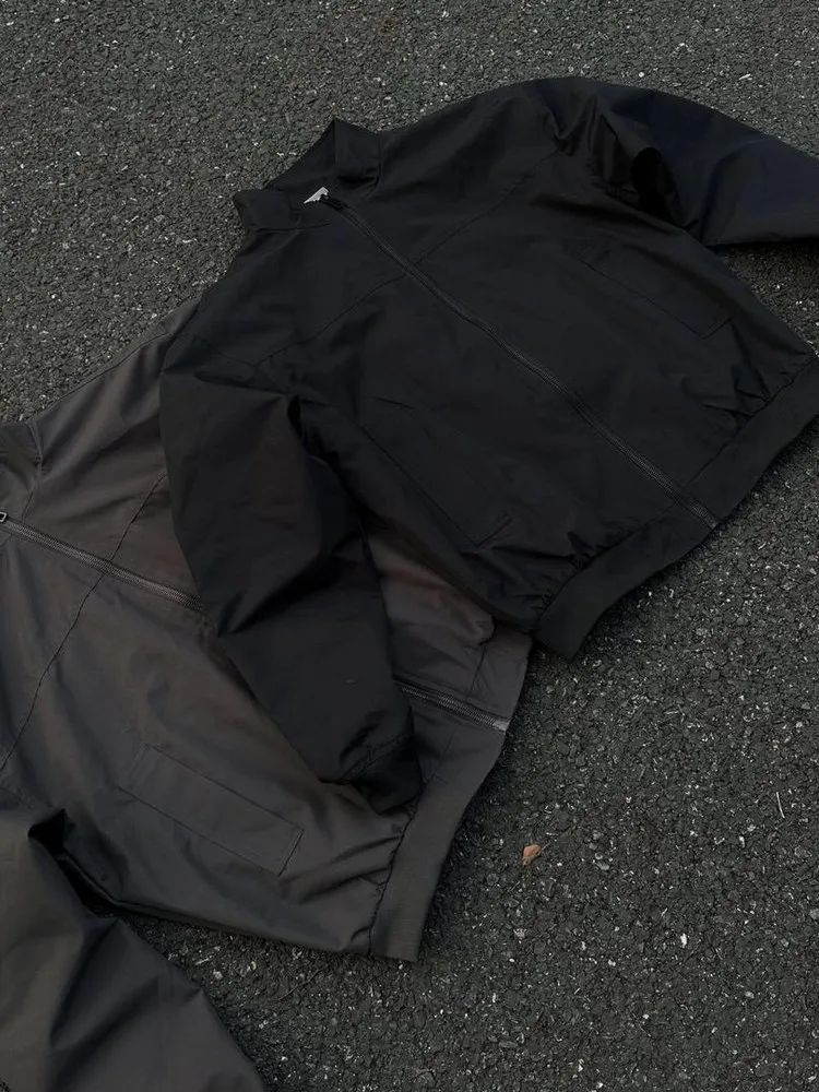 

Мужская повседневная куртка American Sle для активного отдыха, весенняя рабочая одежда, пилотская куртка, износостойкая, с воротником-стойкой, однотонная верхняя одежда