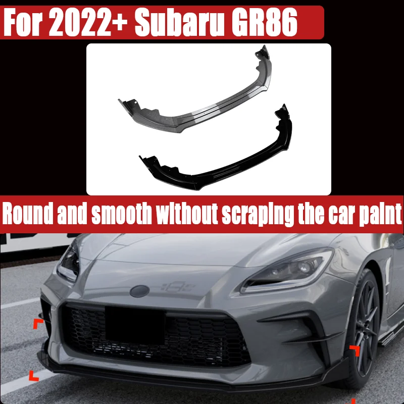 For 2022+ Subaru GR86, Special Front Lip / Chin Spoiler Corner Shovel, Front Bumper Surround, Sporty Upgrade, Direct Fit.