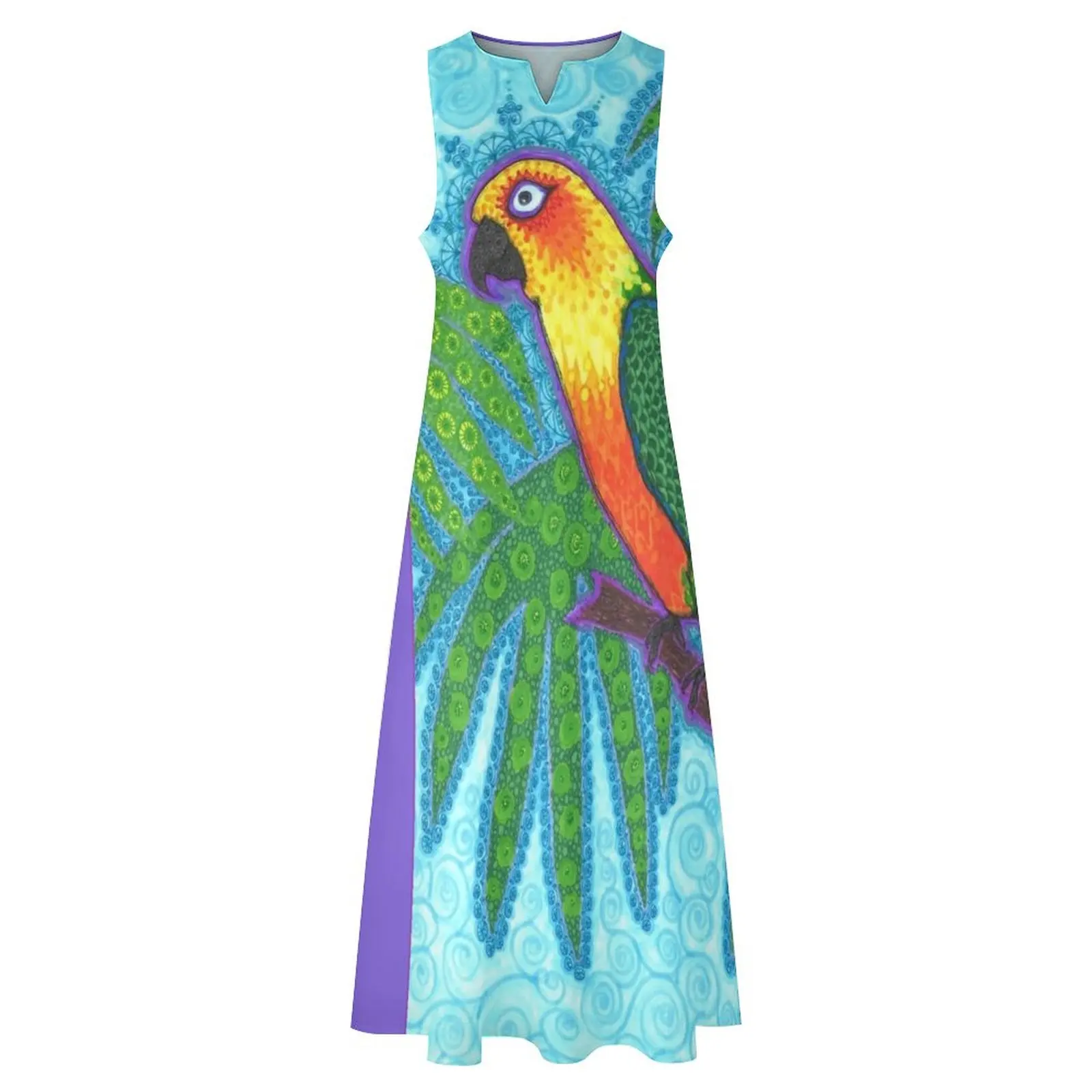 Ronnell's Parrot Long Dress ชุดเดรสปาร์ตี้หรูหราสําหรับผู้หญิง 2025 ชุดเดรสสีม่วง