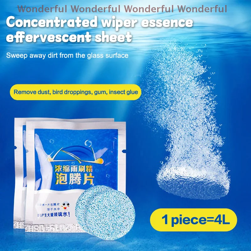 Impeccable Glass Cleaning by 20PCS Solid Wiper Window Cleaner for Car