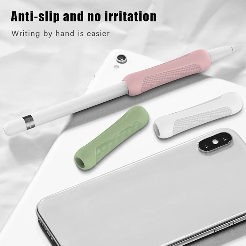 Pen Grip Non-Slip Protective Cover Suitable For Apple Pencil 1/2 Generation Silicone Easy To Hold The Pen Grip Protective Cover