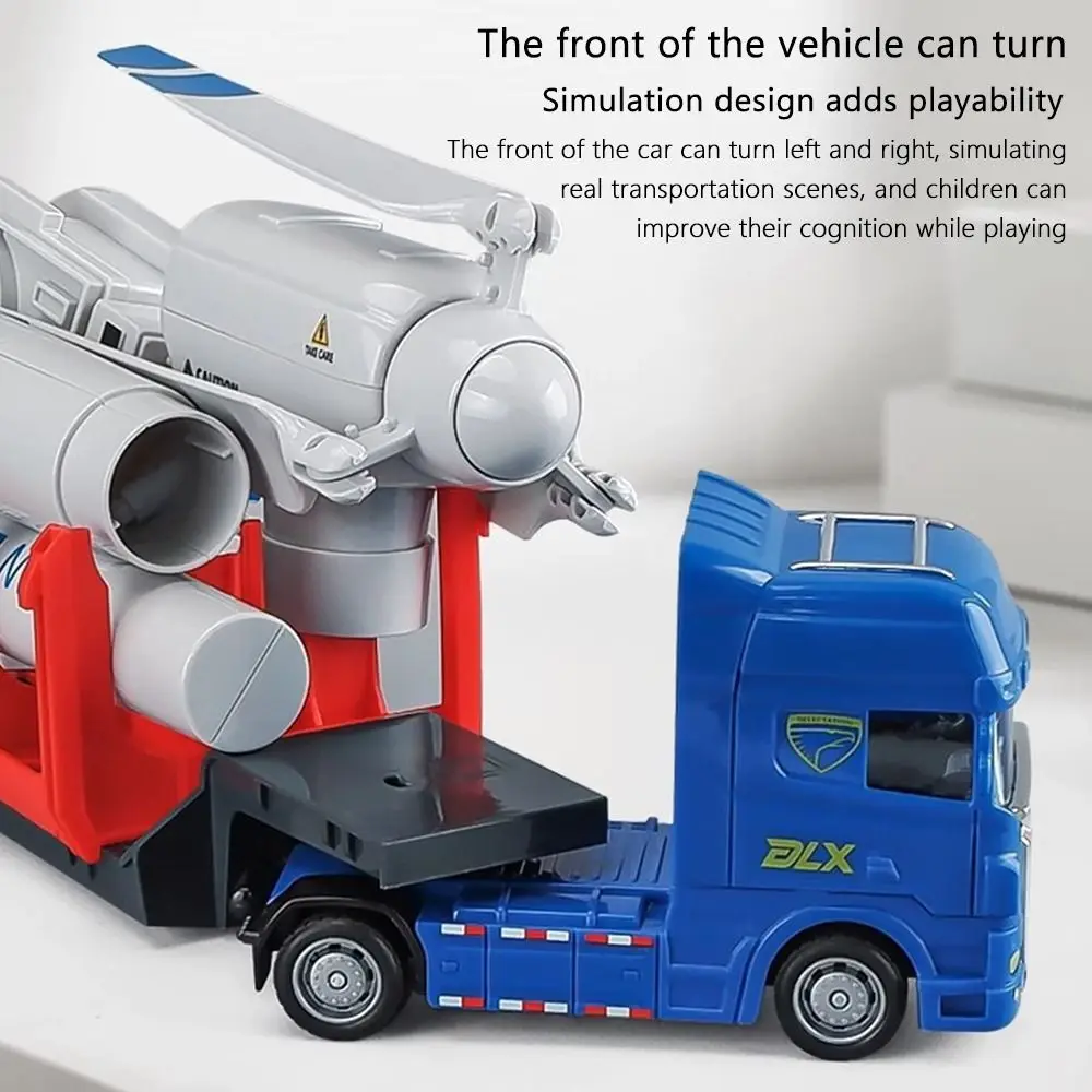 1 Uds. Juguetes para niños, regalos, molino de viento eléctrico, juguetes de simulación plana, ingeniería, transporte, remolque, juguete de energía eólica de plástico