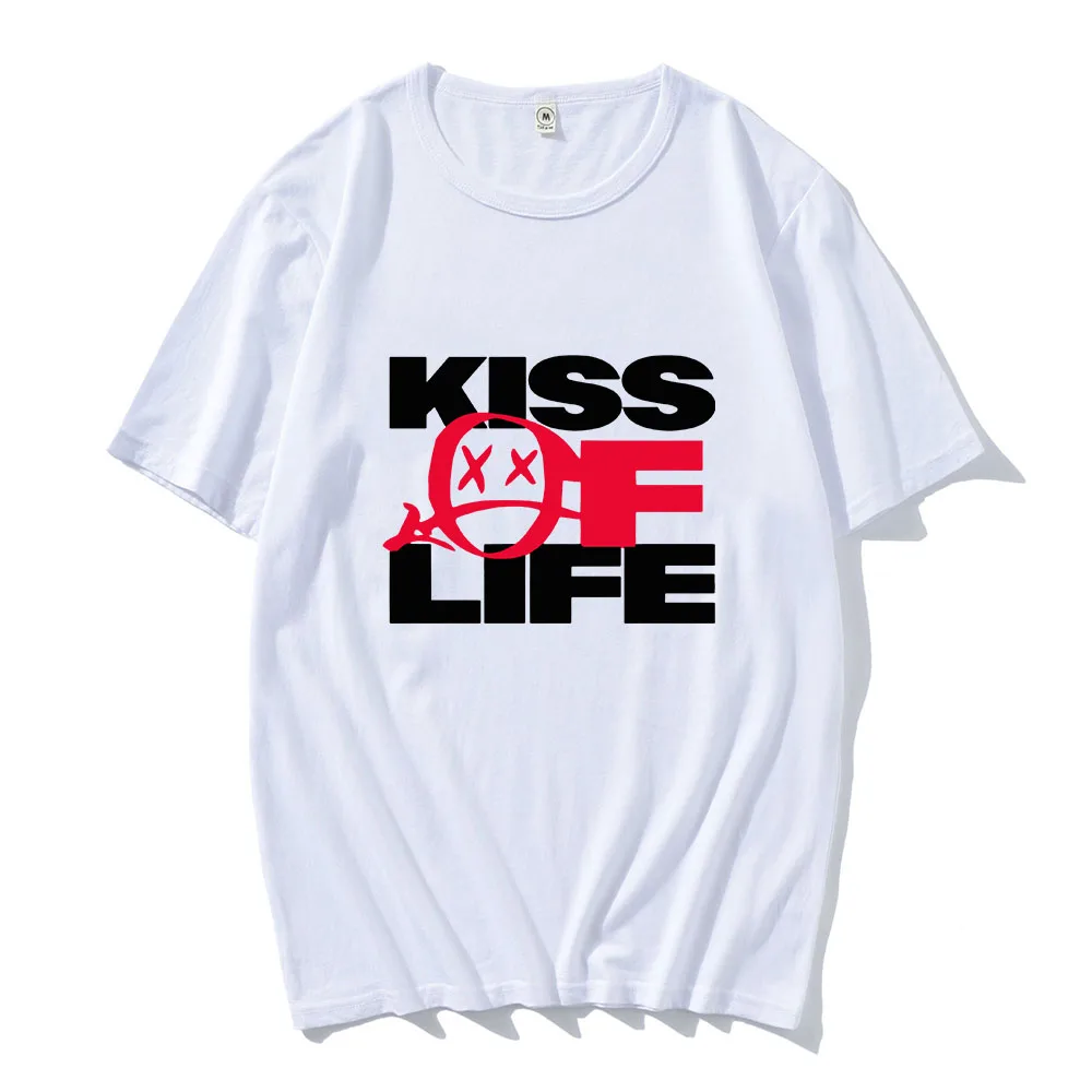 Kiss of Life  Band T-shirt Summer Spring Cotton Soft Tee-shirt Fashion Korean Style Tshirt Short Sleeve Women/Men Streetwear