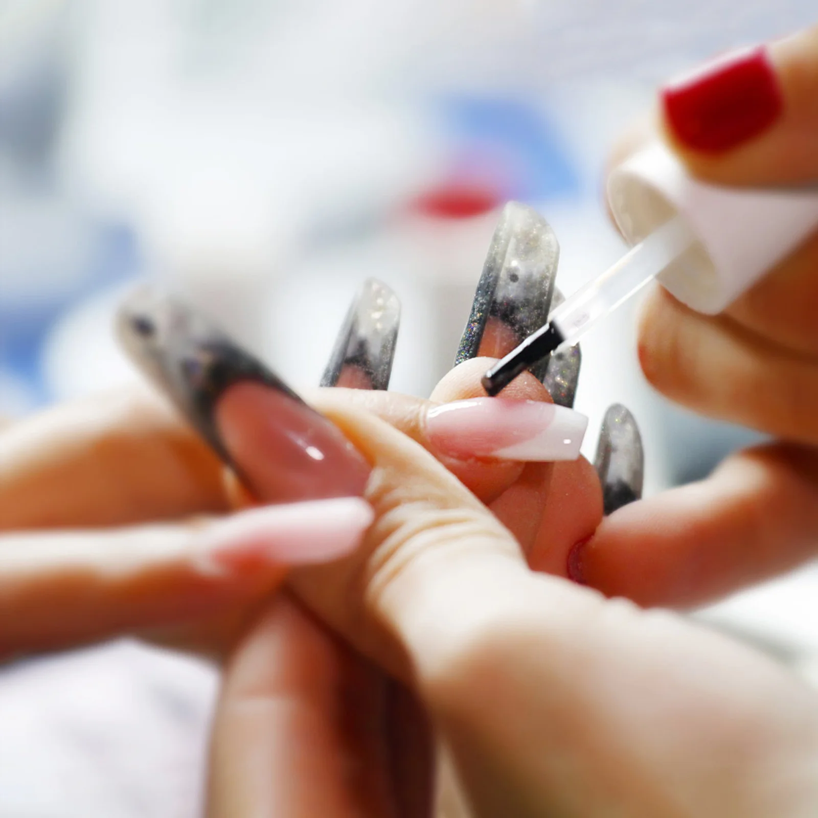 

100Pcs Nail Polish Brush Replacement Soft Smooth Bristles Manicure Tool Nail Polish Gel Liquid Applicator Liquid