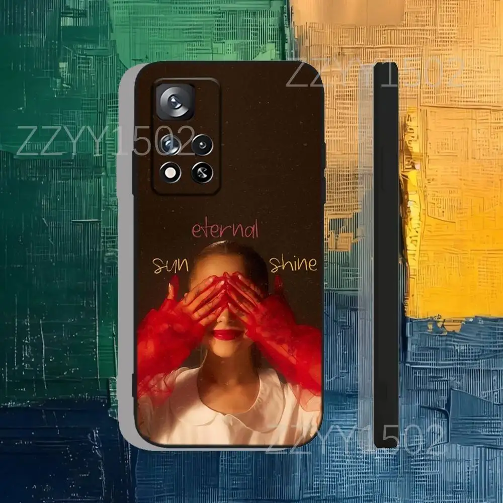 حافظة هاتف A-Ariana G-GrandeS Eternal Sunshine لهاتف سامسونج S25، S24، Ultra، S20، S30، Plus، S22، S23، Ultra، Plus، 5G سيليكون أسود ناعم